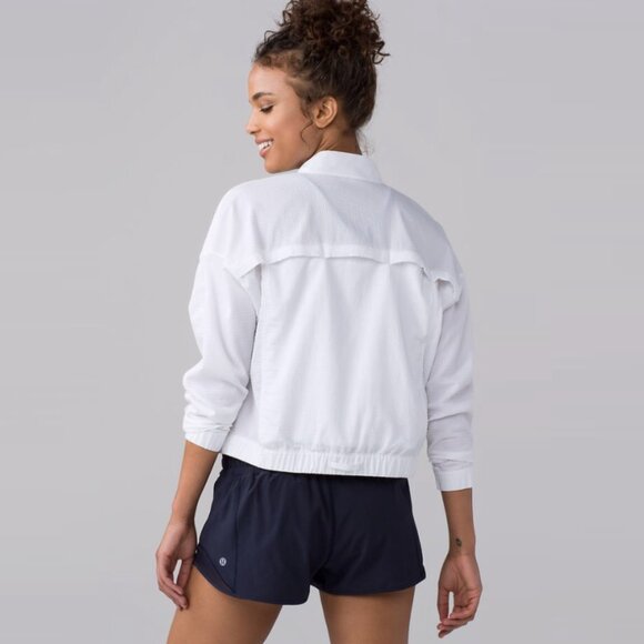 Lululemon Pack Light Bomber Jacket in White - Picture 2 of 11